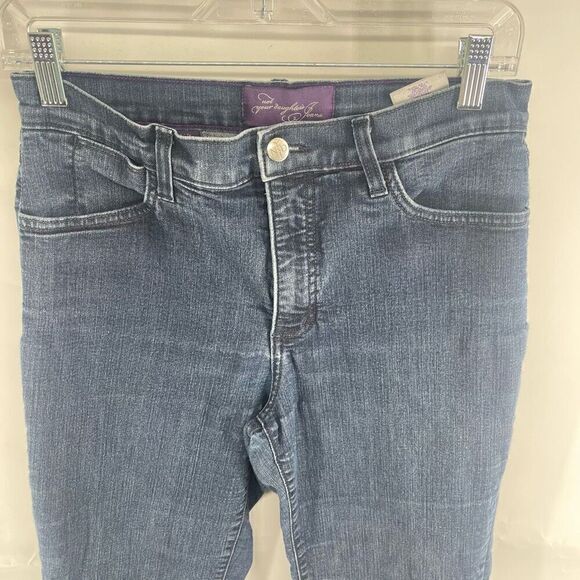 Not Your Daughters Jeans Women's Slim Straight leg Dark Denim 10 Blue - Picture 8 of 12